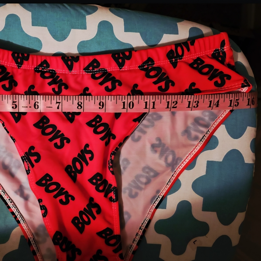 NWoT Cheeky "BOYS" swim brief - Picture 3 of 6
